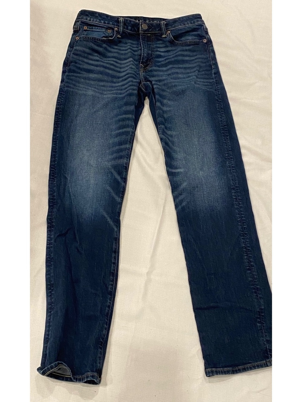 American Eagle Airflex+ Men's Dark Blue Straight Leg Jeans Size 32x36